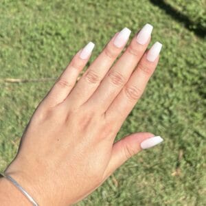 press on nails sur mesure baby boomer ballerine s