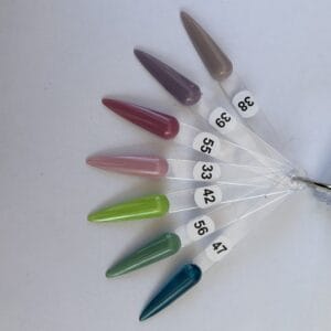 press on nails nuancier des différentes couleurs faux ongles
