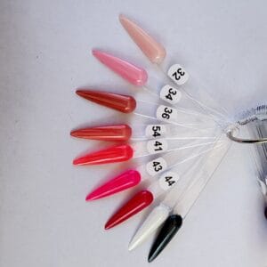 press on nails nuancier des différentes couleurs faux ongles