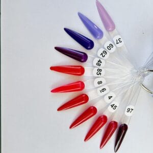 press on nails nuancier des différentes couleurs faux ongles