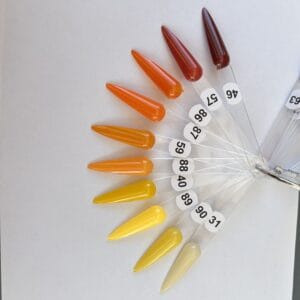 press on nails nuancier des différentes couleurs faux ongles