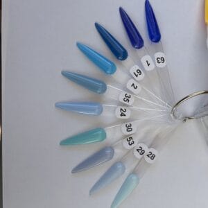 press on nails nuancier des différentes couleurs faux ongles