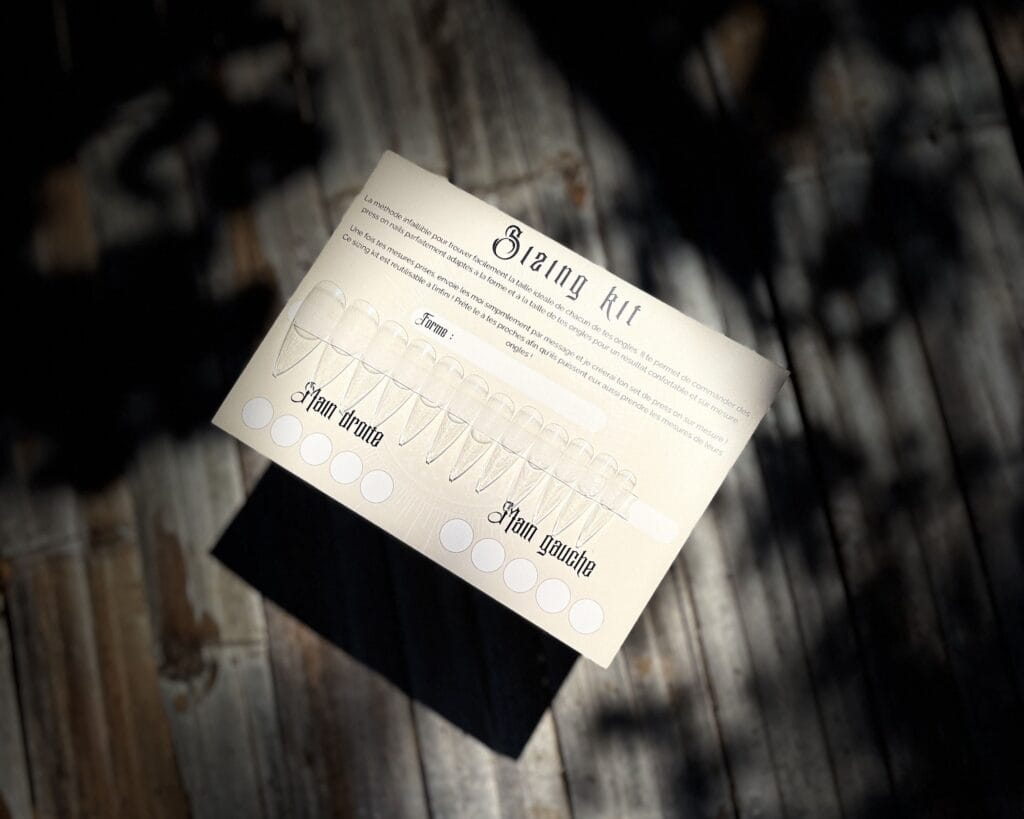 press on nails sizing kit banniere kit de taille