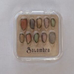 boite de rangement press on nails cristal faux ongles cat eyes effet pierre precieuses